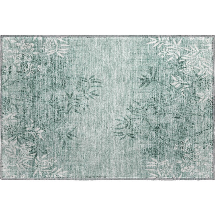 Premium Machine Washable Prisco Sage Rug