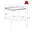 2 tables de bout rectangulaires en verre trempé gris, couche, pièce de base du salon, l 19,1 po x l 15,03 po x H 21,37 po, stable et robuste, capacité de charge de 110 lb, finition exquise