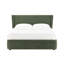 Grand lit en chenille vert foncé Cheryl-2040186877