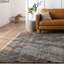 Satori Wool Geometric Area Rug in Black-1501955093