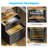 L-shaped Desk With 5-tier Under-desk Drawers,reversible Desk With Large Cabinet, Writing Desk With Power Outlets, Home Office Desk  With Cpu Stand-1019781248
