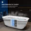 Baignoire de trempage autoportante en acrylique 67 po. X 31,5 po.