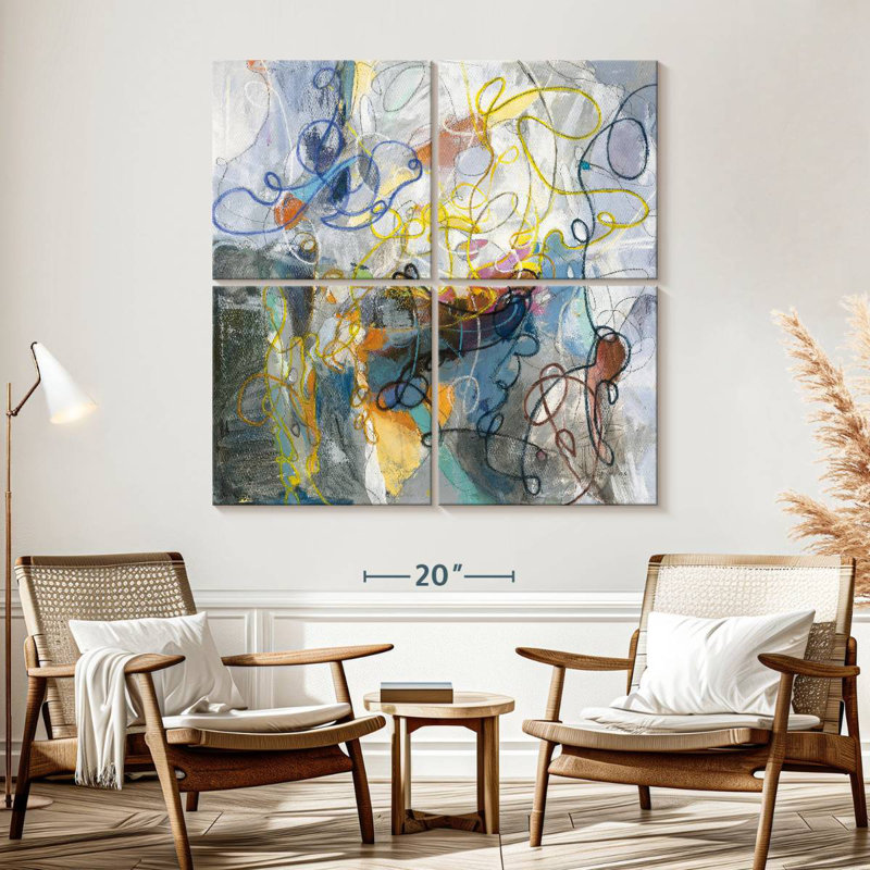 Blue And Sienna Avery, 57" H x 57" W