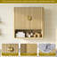 24"H x 23W" Laundry Room Wall Mounted Cabinet with Adjustable Shelves