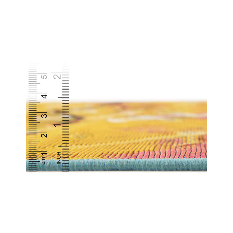 Tapis d'extérieur botanique, Rectangle 5 pi 3 po x 8 pi