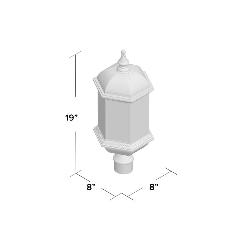 Grenville Lantern Head, Matte Black