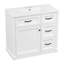 Meuble-lavabo moderne de 36 pouces en bois massif, idéal pour la salle de bain
