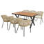 Lydia 6 - Person Patio Dining Set with