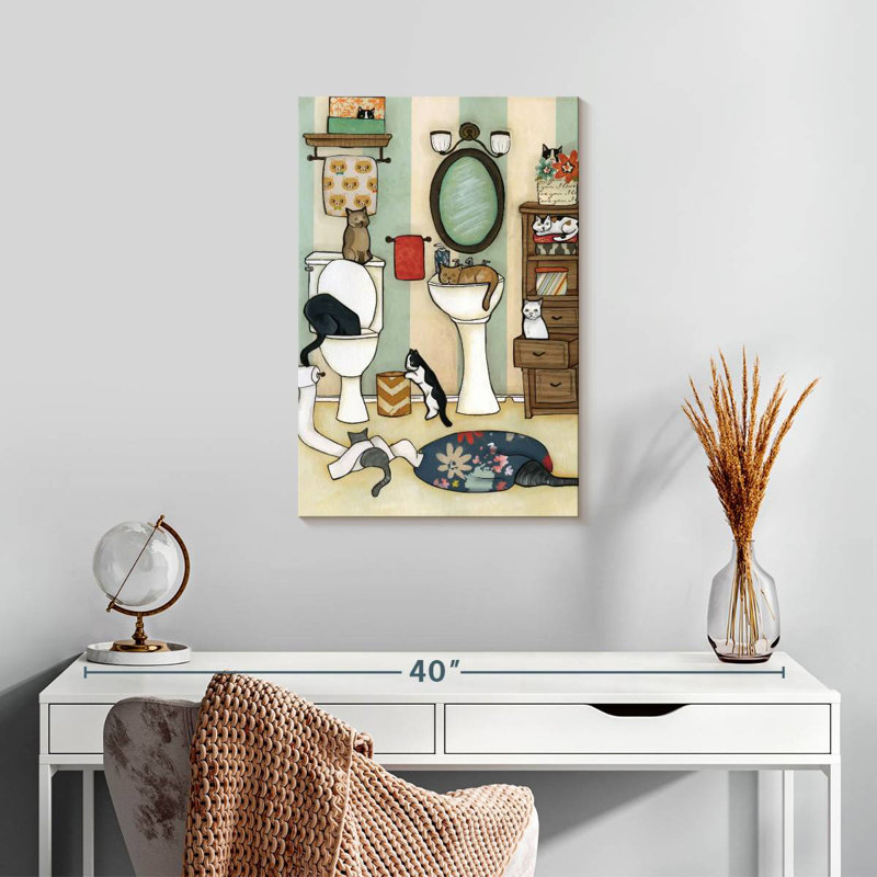 Brampt The Big Black Cat, 24" H x 16" W