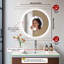 Round Lighted Wall Mounted Bathroom Mirror-1137819436