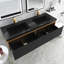 59 po X P 20 po P x 16 po Meuble-lavabo mural double H en chêne avec plateau en résine