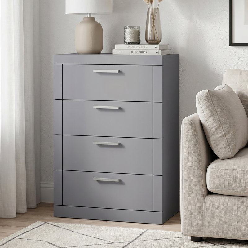  Kimberley 4 Drawer Chest of Drawers, Grey