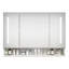 Armoires de salle de bain modernes en aluminium 39 x 28 pouces, armoires à pharmacie avec miroirs et lumières DEL, armoire de rangement de salle de bain avec compartiments de rangement à plusieurs niveaux