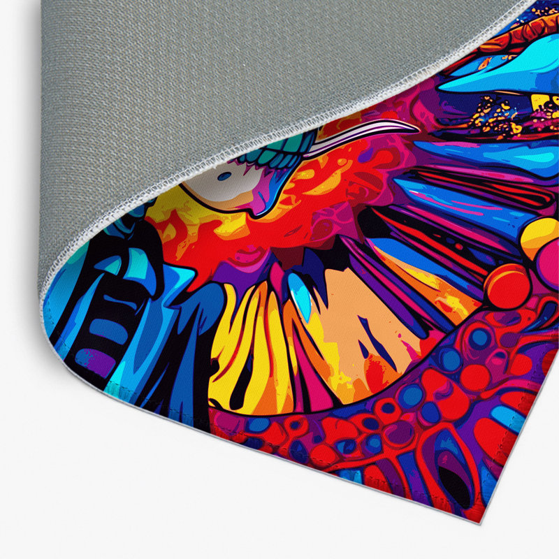 Tapis intérieur et extérieur couleur cyclone Color, Rectangle 1 pi 6 po x 2 pi 6 po