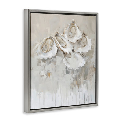 Shucked Oyster Shells Floating Frame, design by Creative Studio