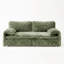 Canapé-lit convertible 3 en 1 de 202 cm (79,5 po), format King, en velours côtelé, avec coussins d'accoudoirs et poches de rangement latérales-887724354-887724353