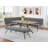 53-inch Composite Wood Dining Table Light Brown