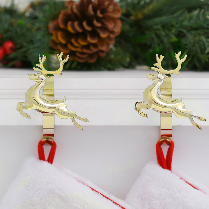 The Original MantleClips™ Stocking Holder, Gold