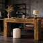 Table de bout polyvalente, console compacte, table basse en bois-1151190963