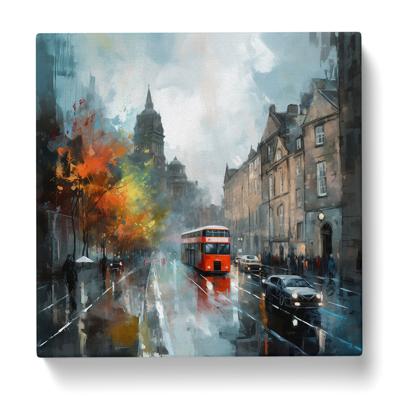 City Of Edinburgh Impressionism No.1 - Print, 35cm H x 35cm W x 3cm D