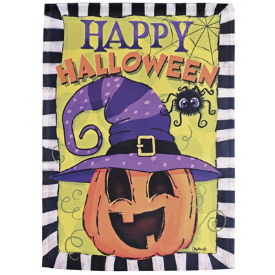 Garden Flag Happy Halloween Jack Lantern