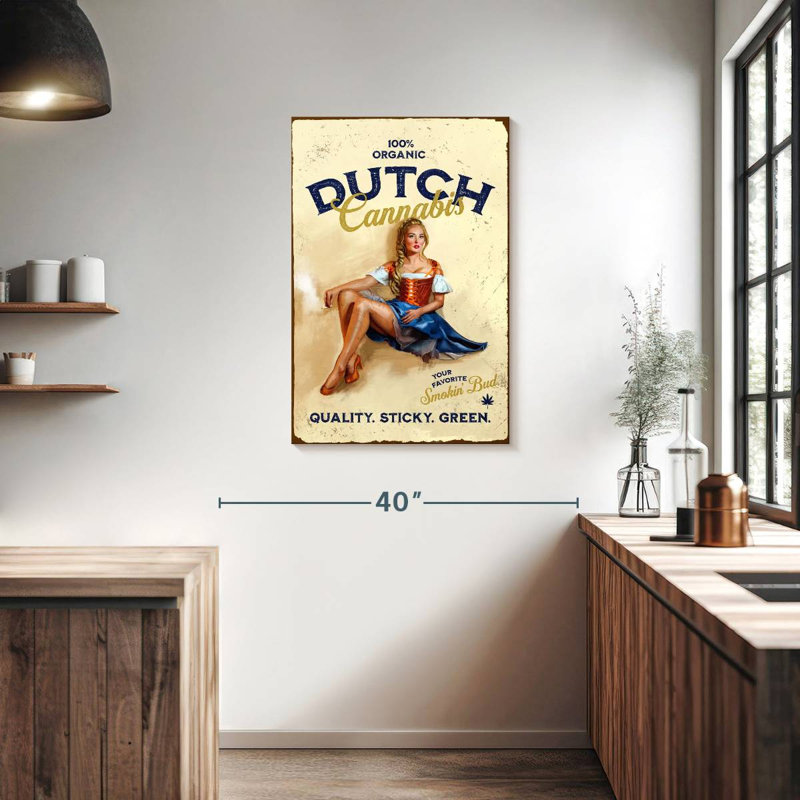 Senne Dutch Cannabis, 36" H x 24" W