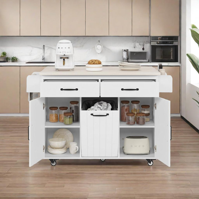 Îlot de cuisine, Blanc, Blanc