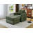 34" Modern Chenille Accent Chair With Side Table, Cup Holder, Usb Port, And Storage Ottoman-2106917570