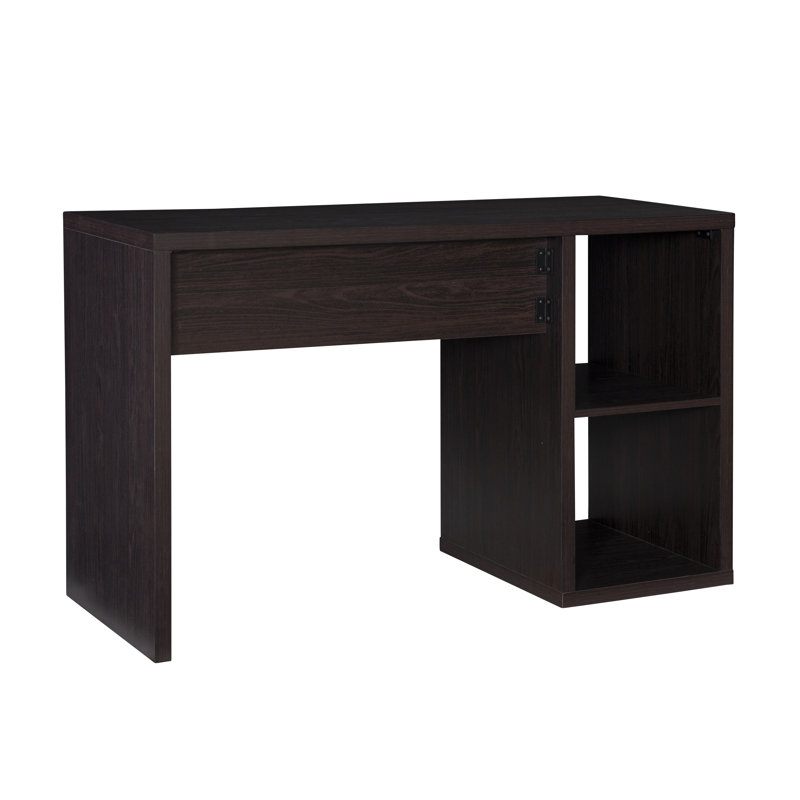 Hamlett Two Cube Modern Finish Desk, Espresso