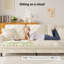 Canapé à accoudoirs carrés de 83 po avec coussin à ressorts ensachés Febo   -977414150