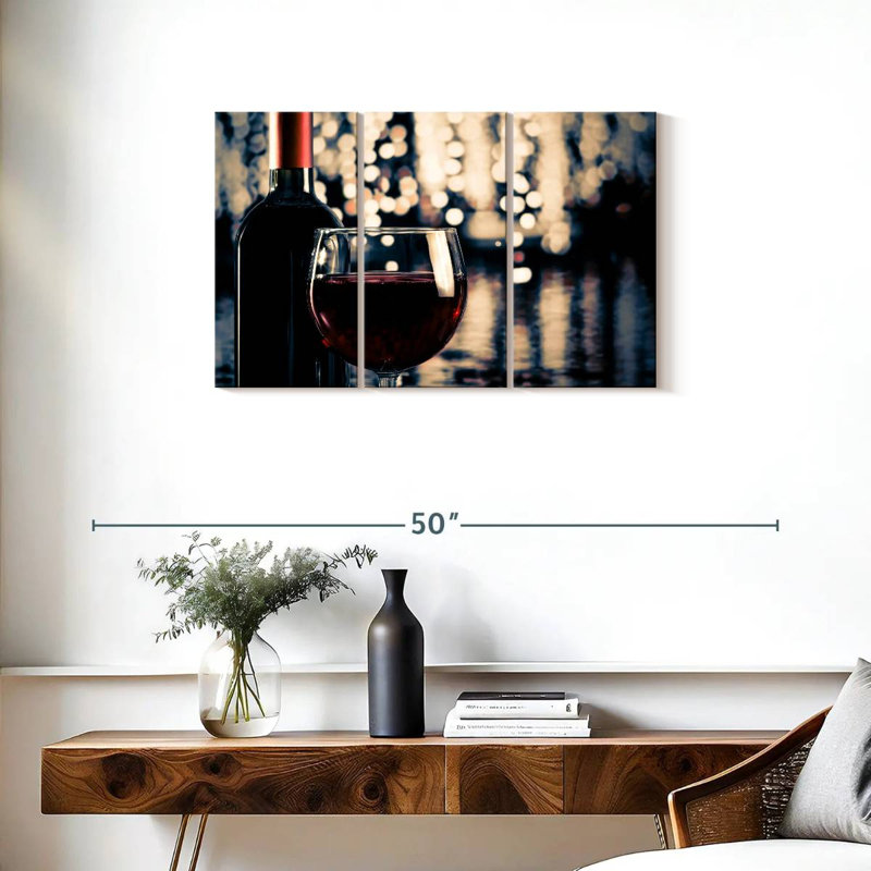 Yarlin Festive Red Wine, 20" H x 33" W