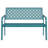 Eveliina Steel Carved-back Floral Bench-1318159064