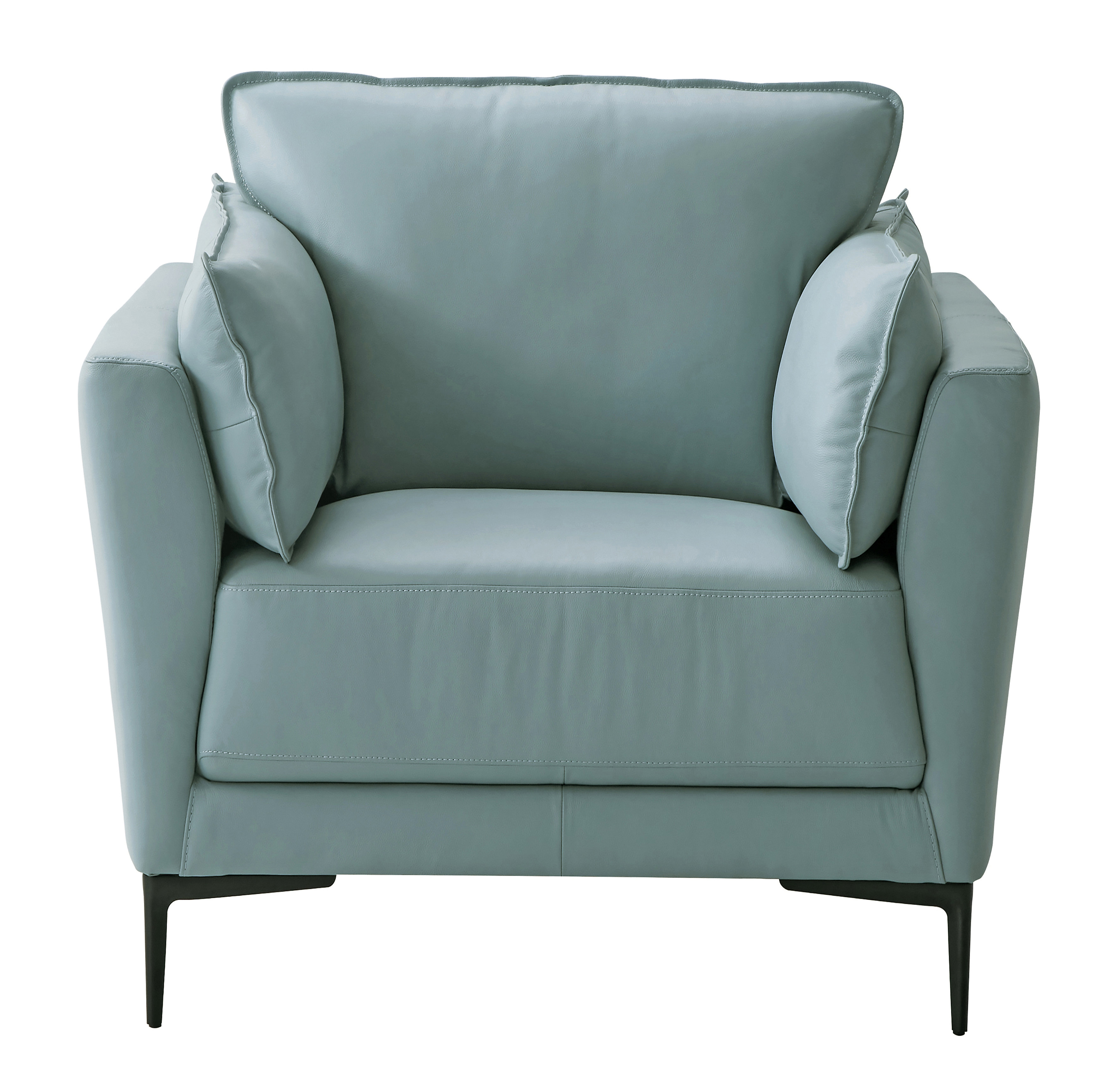 Brayden Studio® Kewstoke Sage Green Accent Chair with Back Cushion