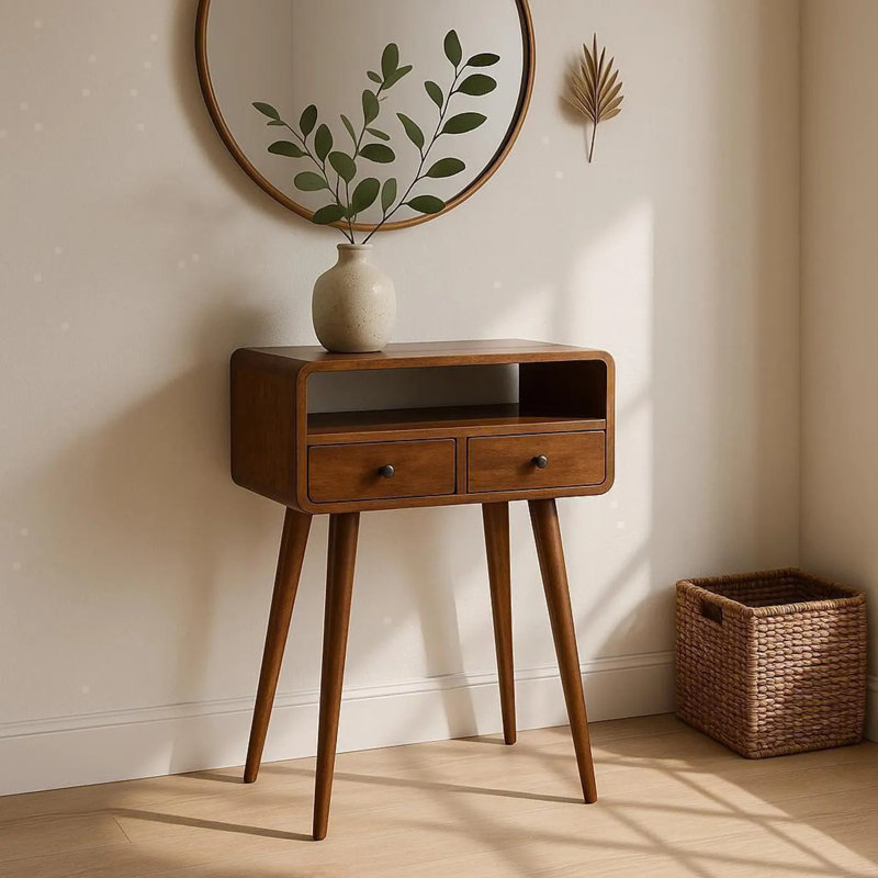 60cm Solid Wood Console Table