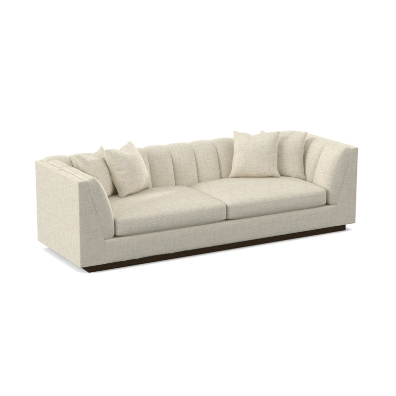 Dapper Sofa, American Walnut, Filigree Ivory 100% Polyester
