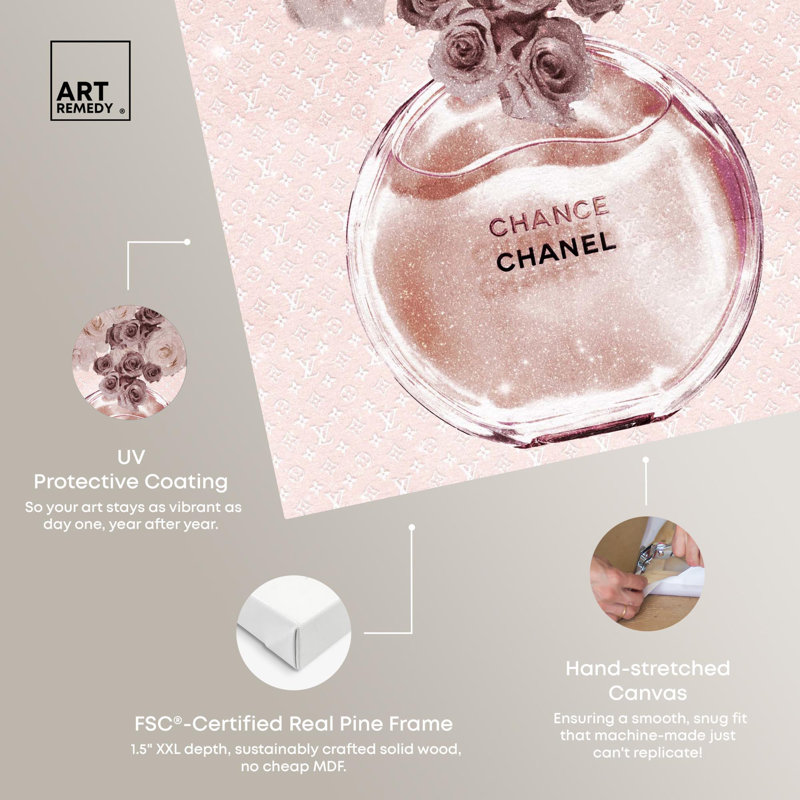 Art romantique sur toile, "Romantic Perfume Roses" par Art Remedy, Toile tendue, H 30 po x l 20 po