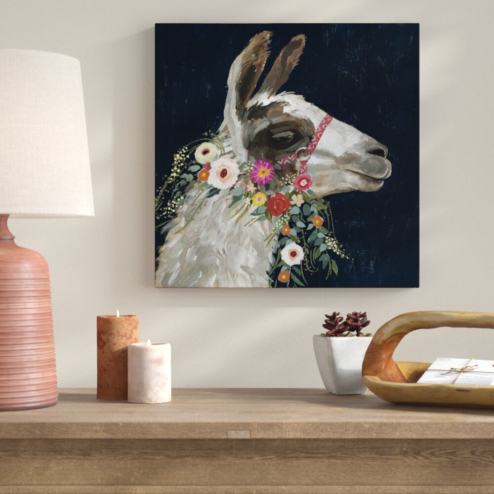 Leinwandbild Lovely Llama I von Victoria Borges