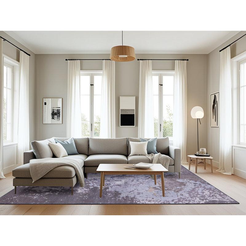 Tapis abstrait gris, Rectangle 8 pi x 10 pi