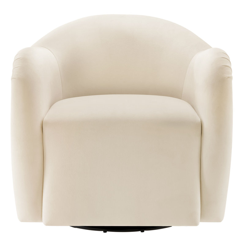 Fauteuil pivotant en velours Compose Performance, 30 cm H x 20 cm L