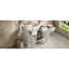 Meuble-lavabo blanc avec lavabo en céramique 36 po - structure en bois massif, planches, 2 tiroirs, grand espace en bois, tiroirs et blanc, zone de rangement abondante