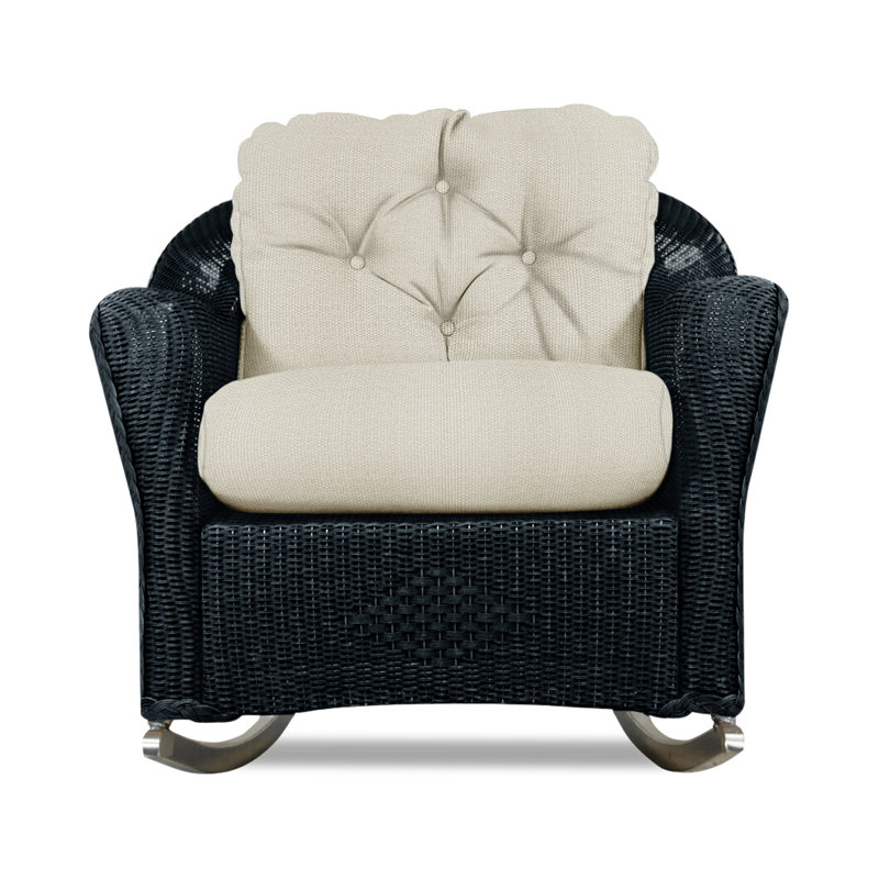 Reflections Outdoor Rocker Chair, Knix Granite, Ebony
