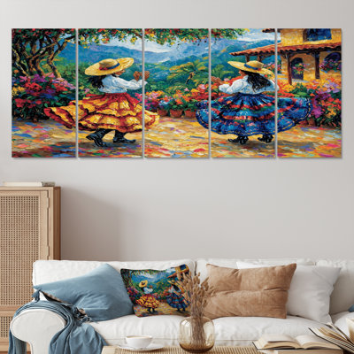 Blue Fiestas And Celebrations In El Salvador II - El Salvador Wall Art Living Room Set