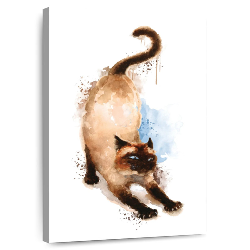 Siamese, 45" H x 30" W