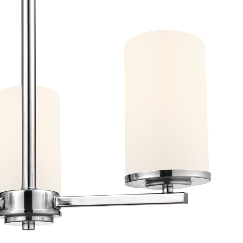 Verlana 19" 3-Light Chandelier - Chrome, Chrome
