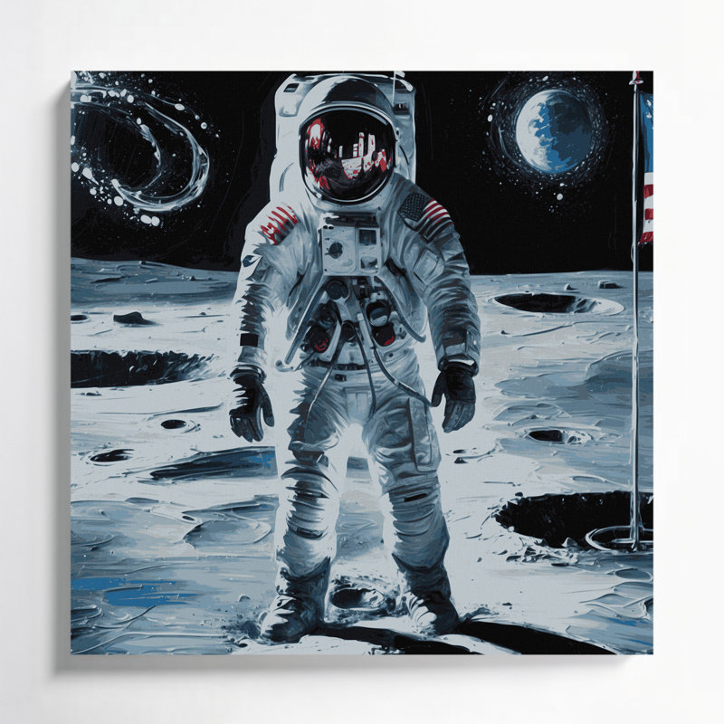 «Space» par Neil Armstrong, 32" H x 32" W