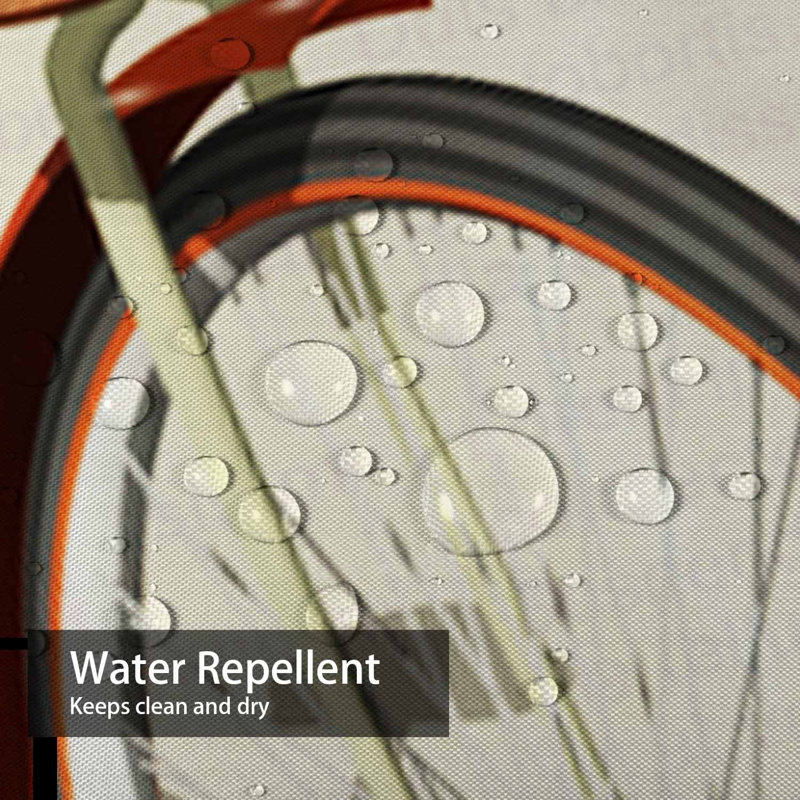Rideau de douche imperméable à l'eau avec 12 crochets, L 72 po x l 72 po