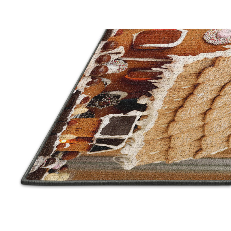 Tapis brun Christmas, Rectangle 2 pi x 5 pi
