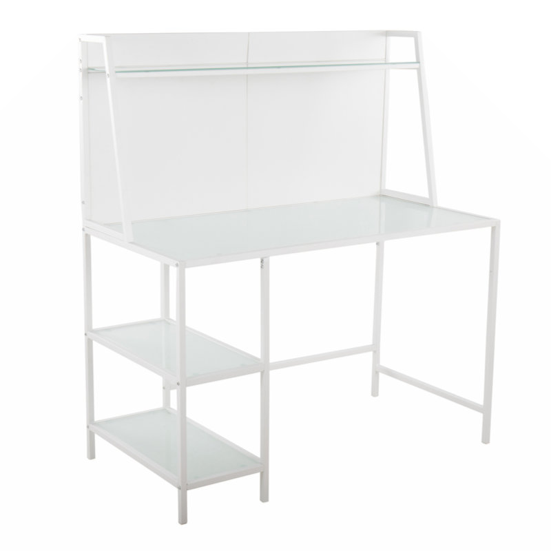Bureau à niveaux Avenell, Blanc, Clair