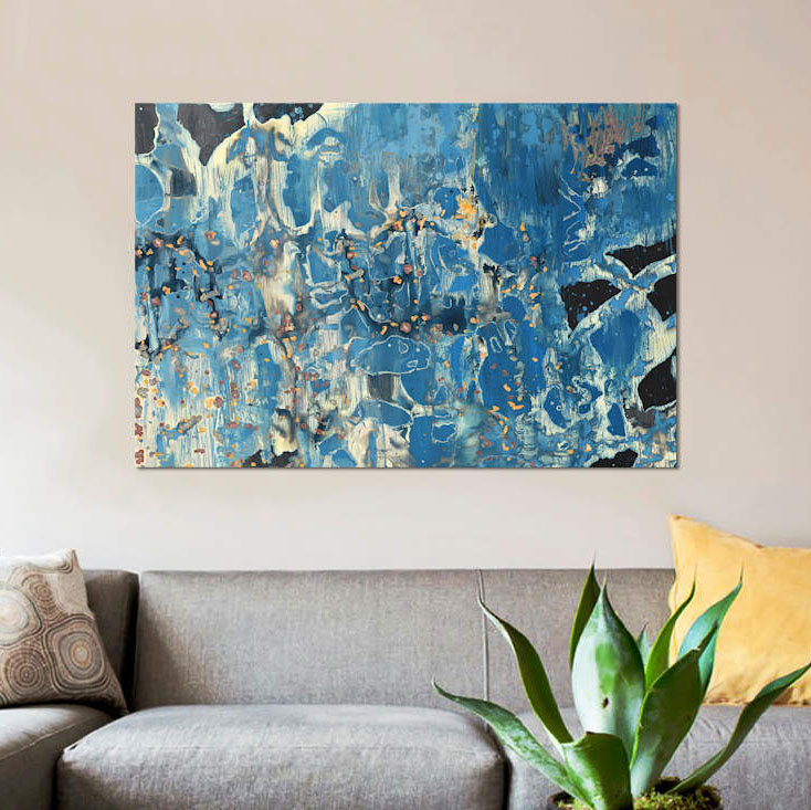 «Treading Water II», impression sur toile, H 8 po x l 12 po x P 0,75 po, Toile tendue, Pas de tapis