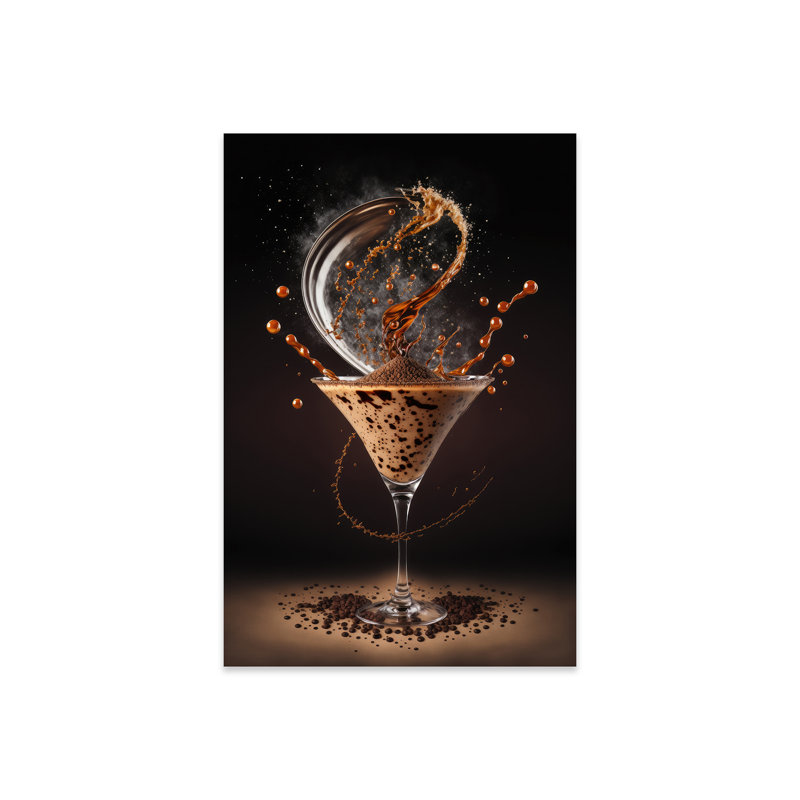 «Contemporary Twist», Espresso Martini sur plastique / acrylique par Spacescapes Peinture